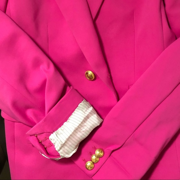 SOLD Bright fuchsia blazer - Picture 3 of 3